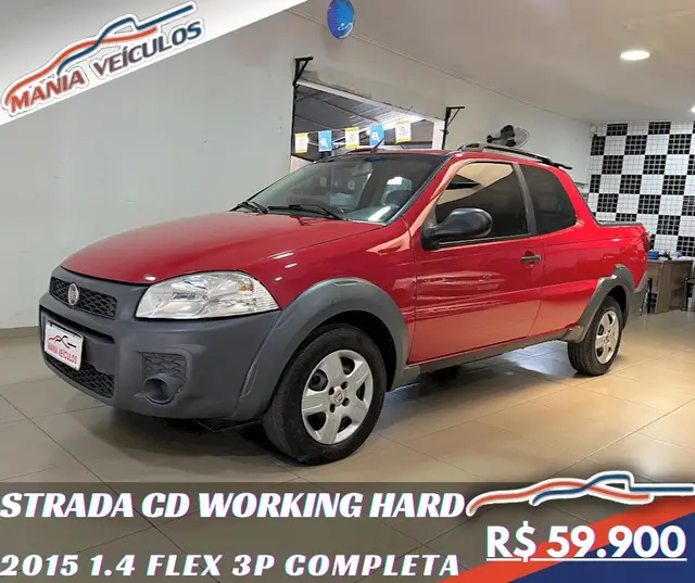 Carro Fiat Strada 2015 Working 1.4 (Flex) (Cabine Dupla)