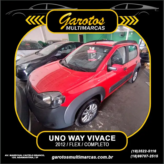Carro Fiat Uno 2012 Way 1.0 8V (Flex) 4p