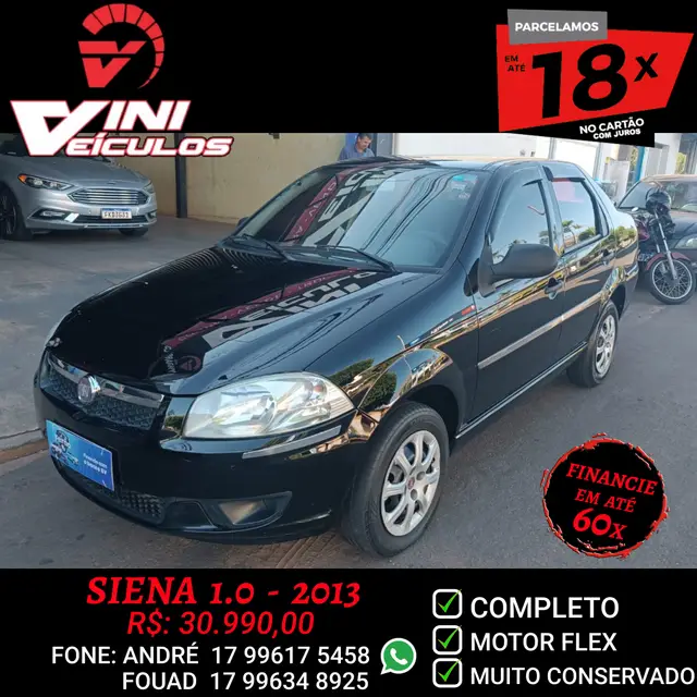 Carro Fiat Siena 2013 Fire 1.0 8V (Flex)
