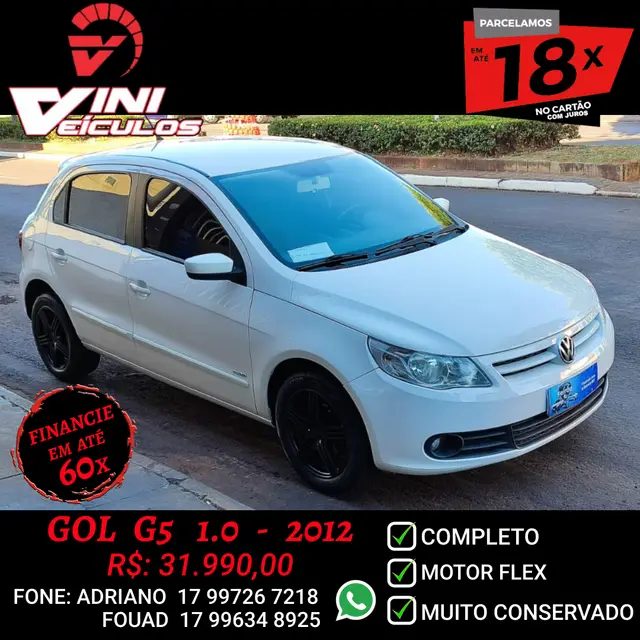 Carro Volkswagen Gol 2012 1.6 (G5) (Flex)