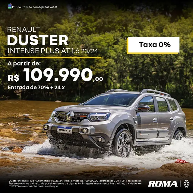 Carro Renault Duster Plus 2024 Intense 1.6 (Aut.)