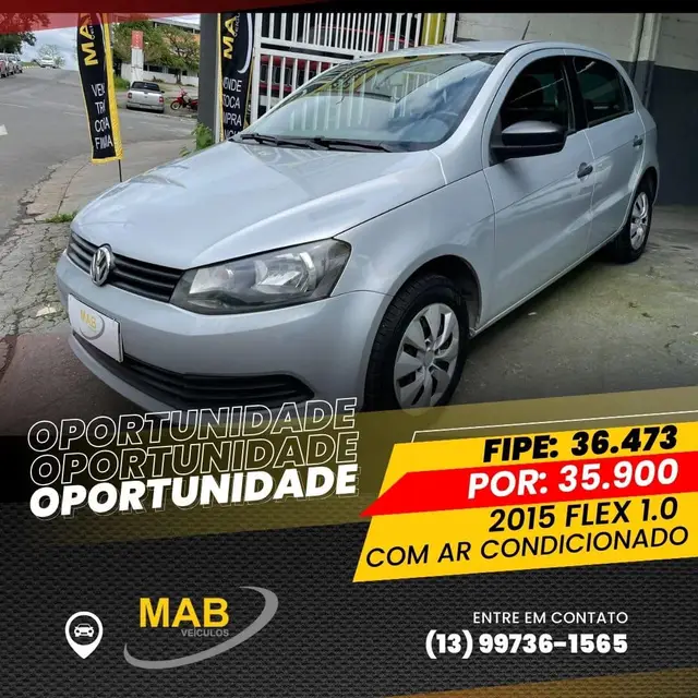 Carro Volkswagen Gol 2015 1.0 TEC City (Flex) 4p