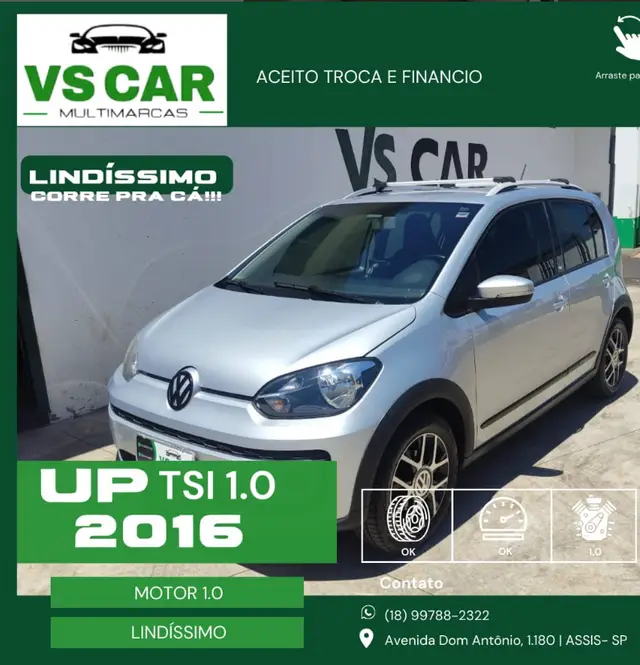 Carro Volkswagen Up! 2016 1.0 12v TSI E-Flex High