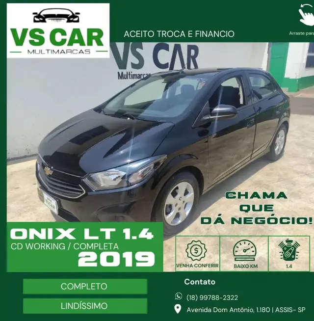 Carro Chevrolet Onix 2019 1.0 LT SPE/4