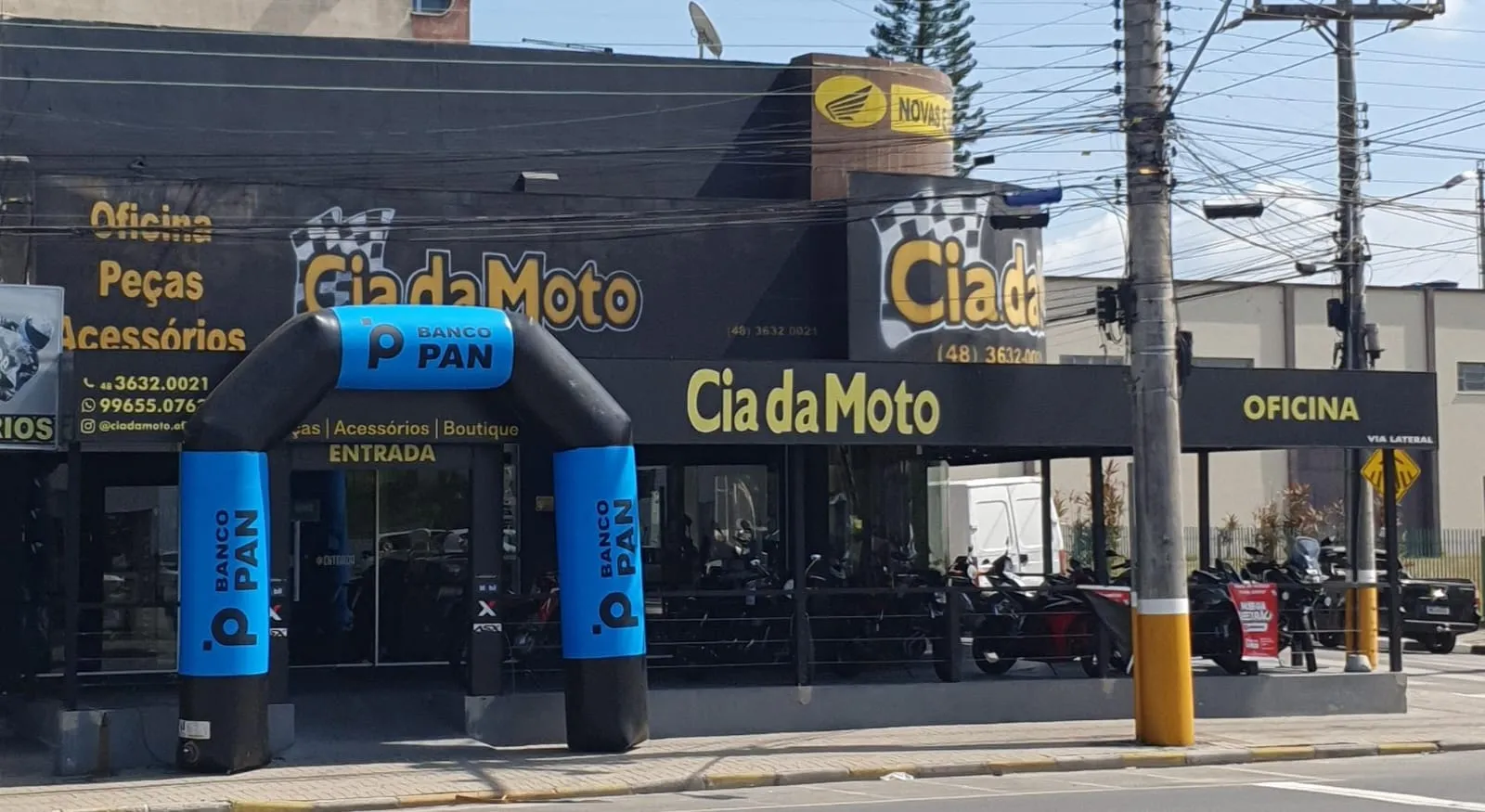 Fachada da loja CIA DA MOTO - Tubarão - SC