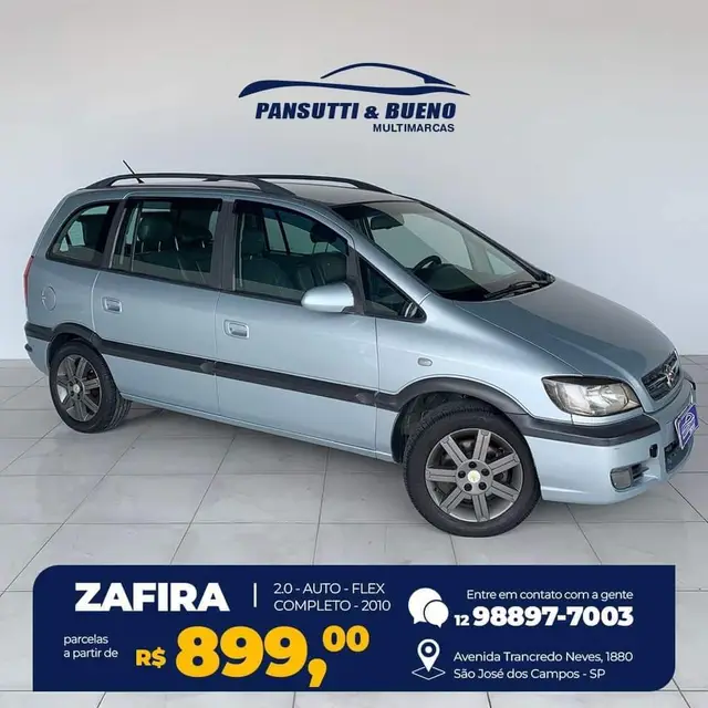 Carro Chevrolet Zafira 2010 Elite 2.0 (Flex)