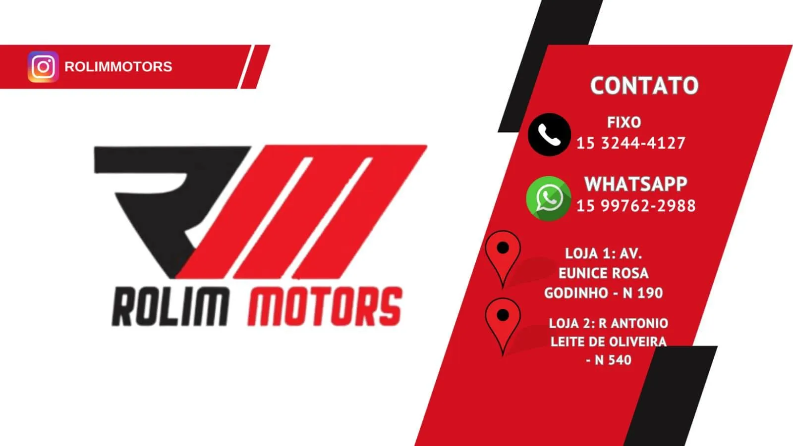Fachada da loja Veículos à venda em Rolim Motors - Piedade - SP | Mobiauto
