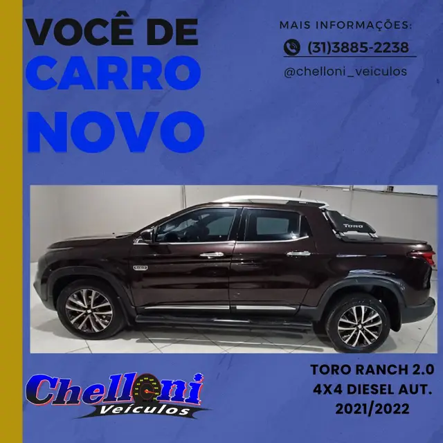 Carro Fiat Toro 2022 Ranch 2.0 TDI 4x4 (Aut)
