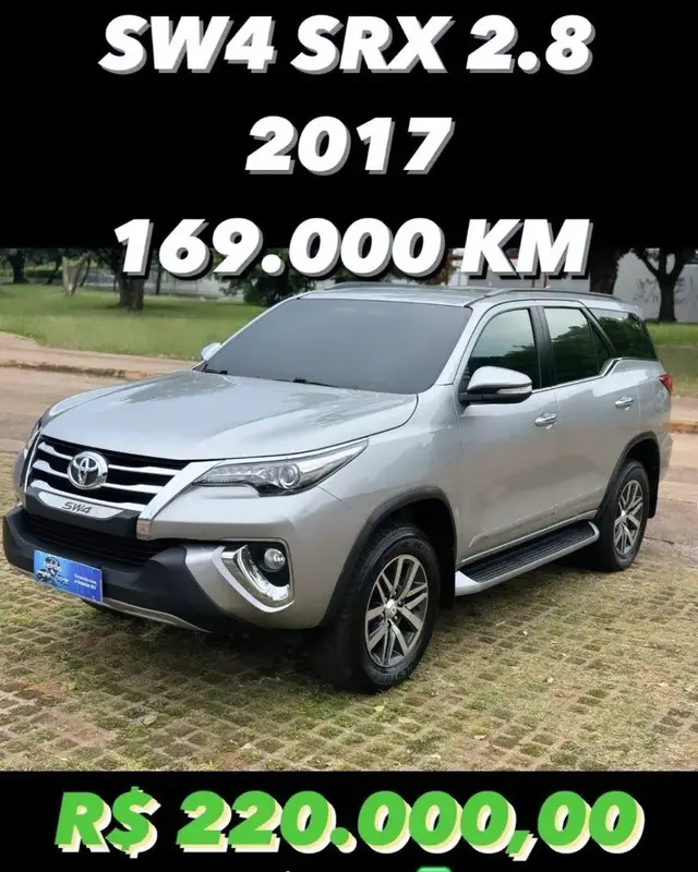 Carro Toyota SW4 2017 2.7 SR 7L 4x2 (Aut) (Flex)