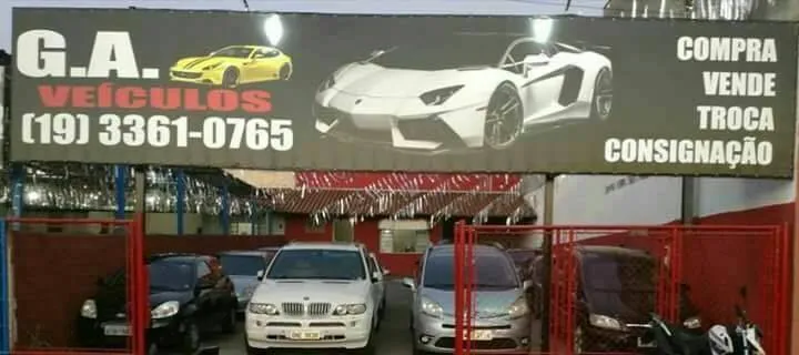 Fachada da loja G. A. Veículos - Mogi-Guaçu - SP