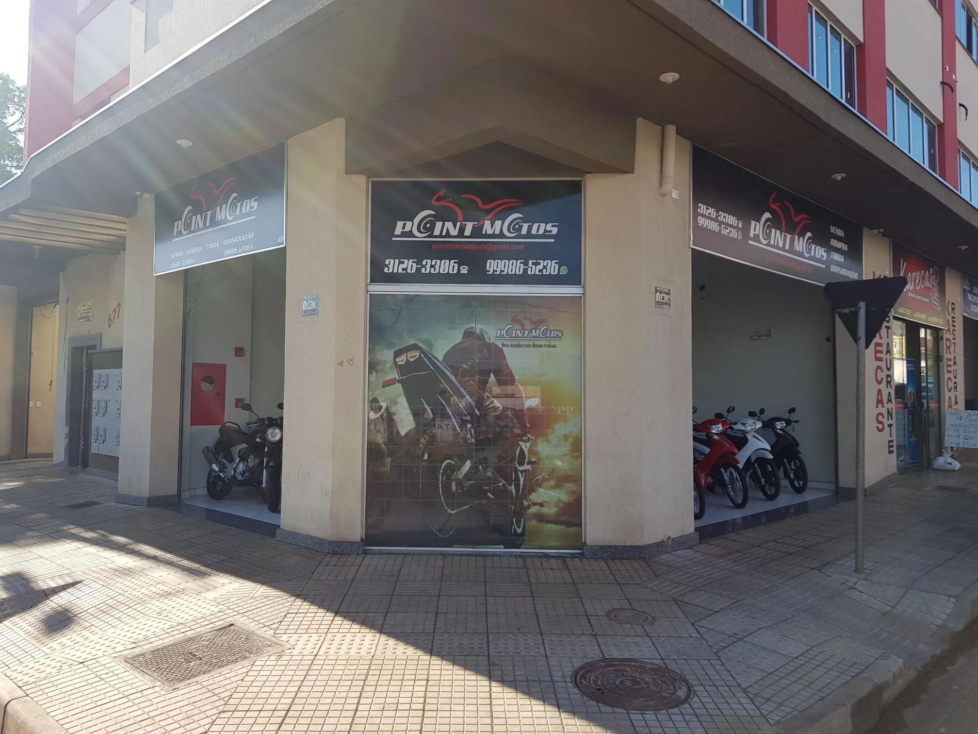 Fachada da loja Point Motos - Sarandi - PR