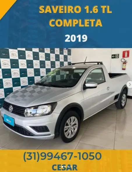 Carro Volkswagen Saveiro 2019 Trendline 1.6 MSI CS (Flex)