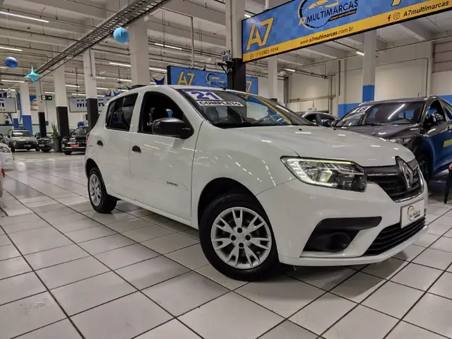 Carro Renault Sandero 2021 Life 1.0 12V SCe (Flex)