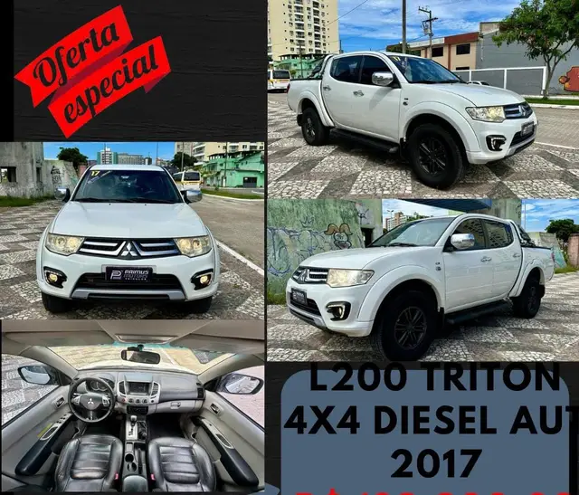 Carro Mitsubishi L200 Triton 2017 S. HPE FTP 2.4 CD Dies. Aut.