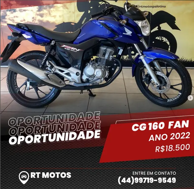 Moto Honda CG 160 2022 Fan
