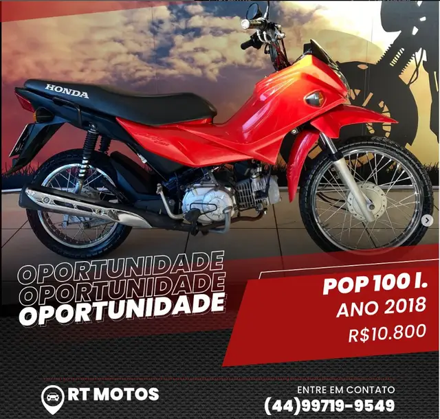 Carro Honda Pop 110i 2018 110i