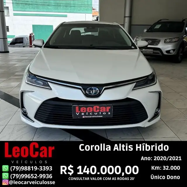 Carro Toyota Corolla 2021 1.8 VVT-I HYBRID FLEX ALTIS CVT
