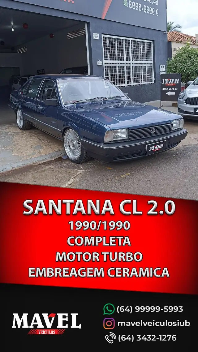 Carro Volkswagen Santana 1990 CL 2.0