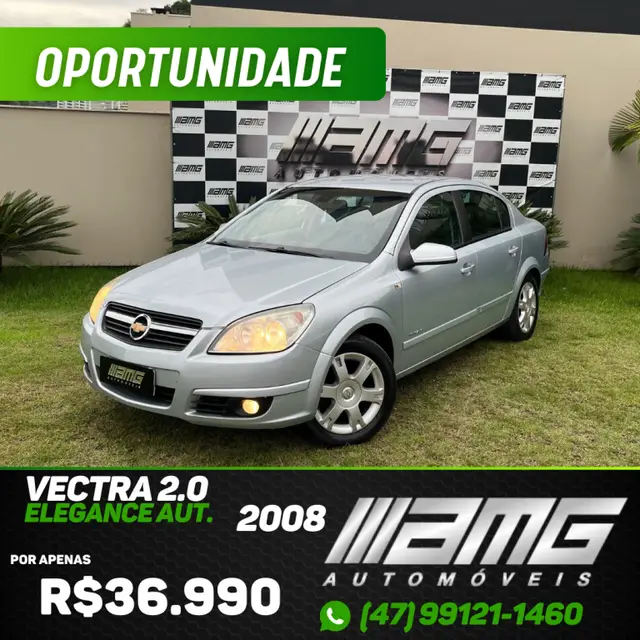 Carro Chevrolet Vectra 2008 Elegance 2.0 (Flex) (Aut)