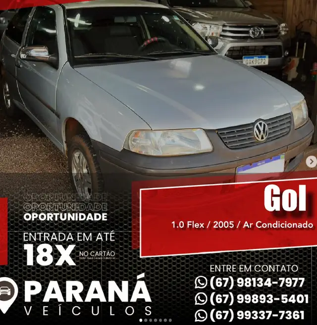 Carro Volkswagen Gol 2005 City 1.0 MI
