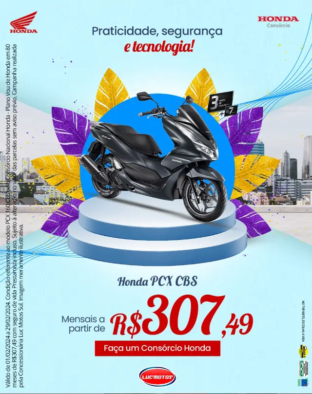 Moto Honda PCX 160 2024 CBS