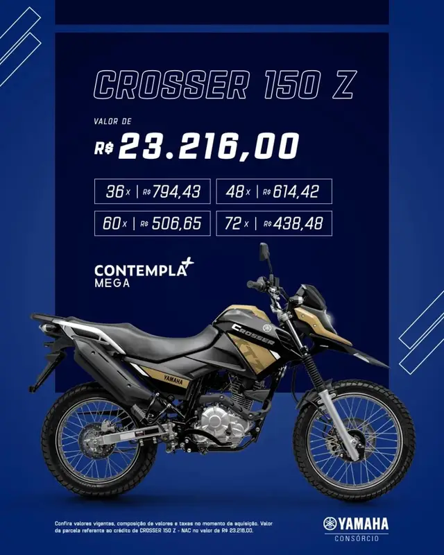 Carro Yamaha XTZ 150 Crosser 2024 Z (ABS)