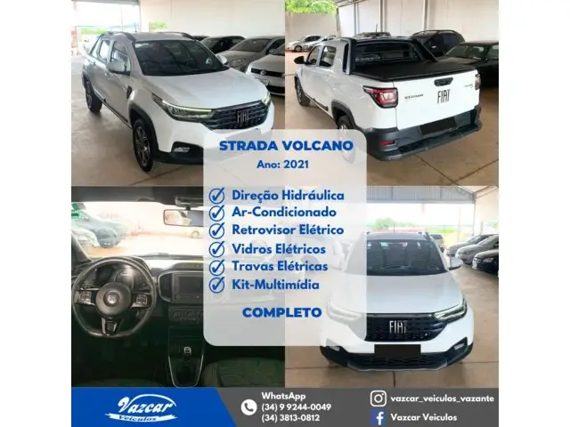 Carro Fiat Strada 2021 Volcano 1.3 CD (Flex)