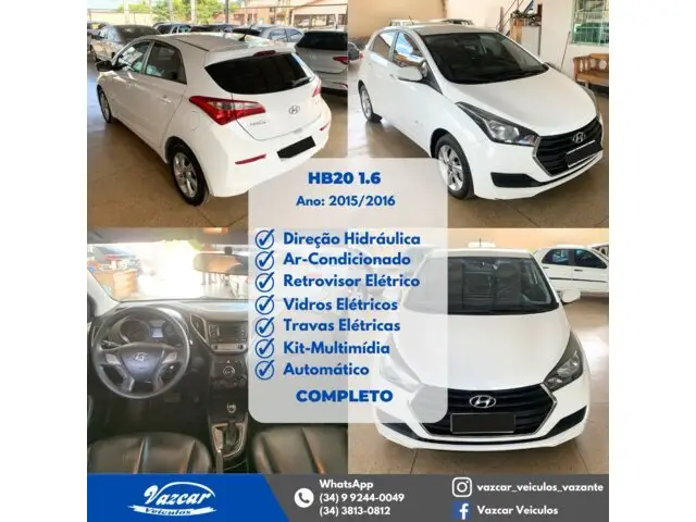 Carro Hyundai HB20 2016 1.6 Comfort Style (Aut) (Flex)