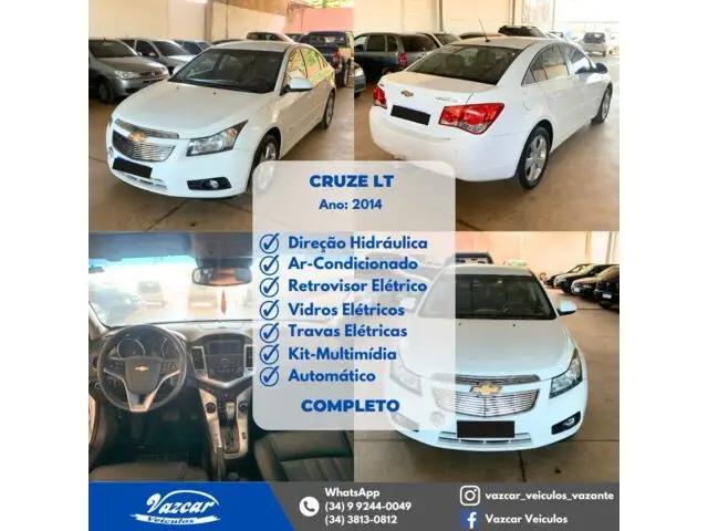 Carro Chevrolet Cruze 2014 LT 1.8 16V Ecotec (Aut)(Flex)