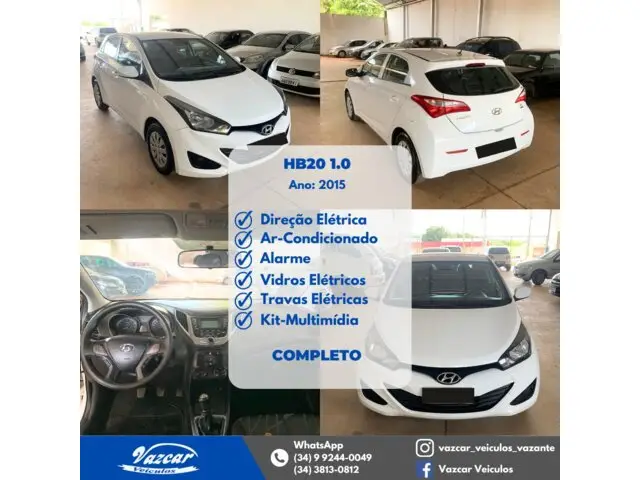 Carro Hyundai HB20 2015 1.0 Comfort Style (Flex)