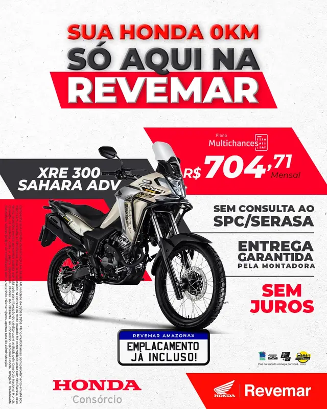 Carro Honda XRE 300 2024 Adventure