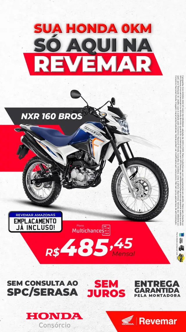 Carro Honda NXR 160 2024 Bros ESDD