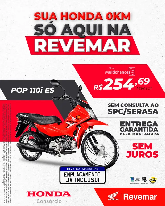 Moto Honda Pop 110i 2024 110i