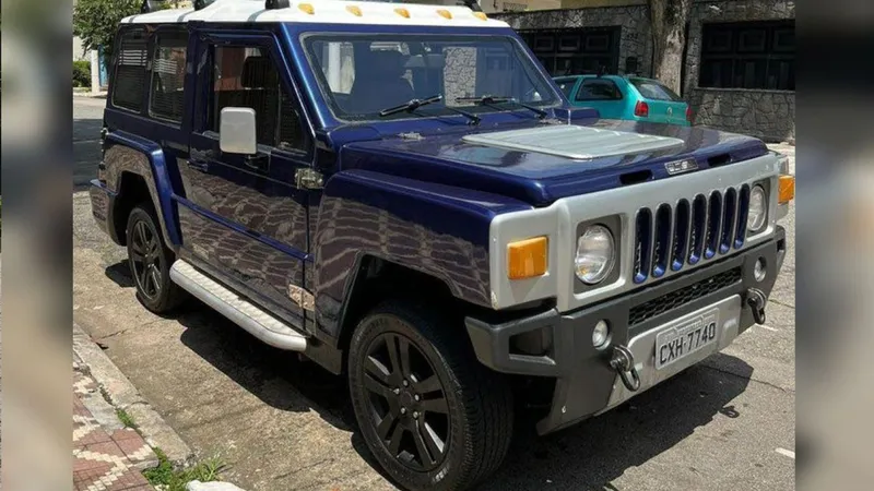 Este Gurgel se vestiu de Hummer e tem motor AP de Gol para cair nas ruas