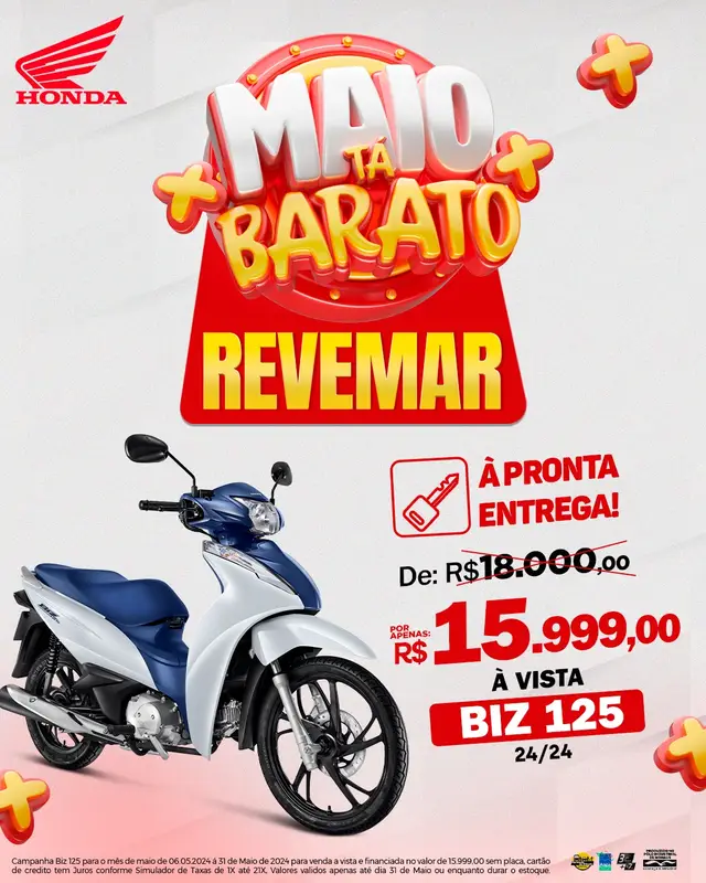 Carro Honda Biz 125i 2024 Flex