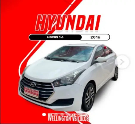 Carro Hyundai HB20S 2016 1.6 Comfort Style (Flex)