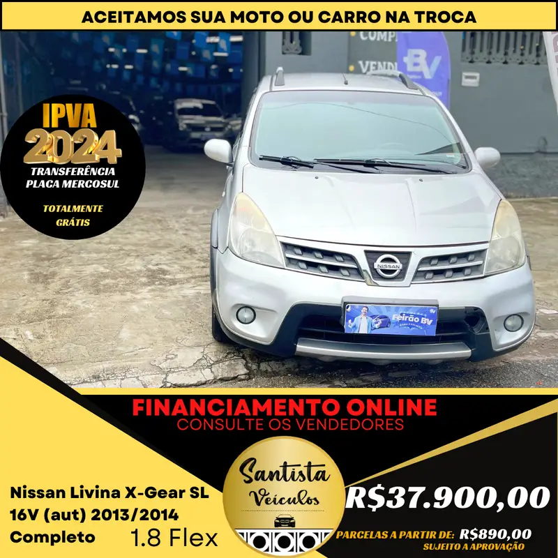 Nissan Livina X-Gear SL 1.8 16V (flex) (aut)