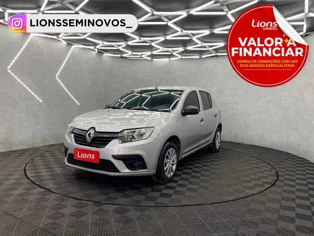 Carro Renault Sandero 2021 Life 1.0 12V SCe (Flex)