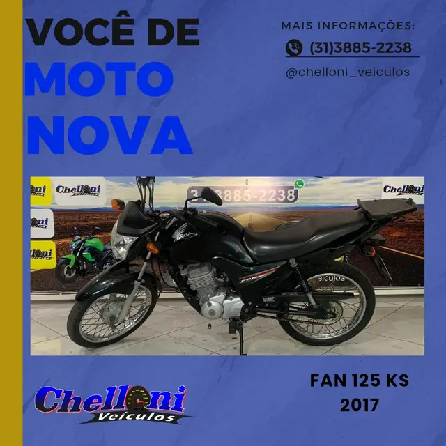 Moto Honda CG 125 2017 Fan KS