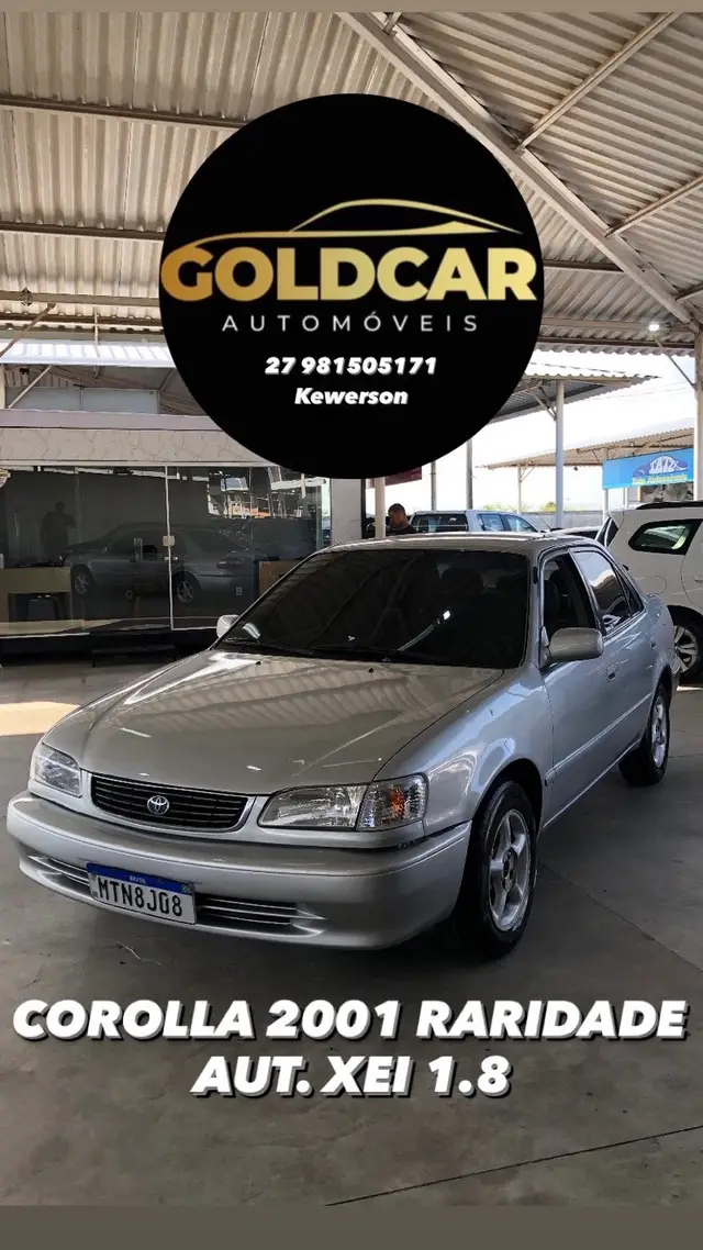 Carro Toyota Corolla 2001 Sedan XEi 1.8 16V (aut)