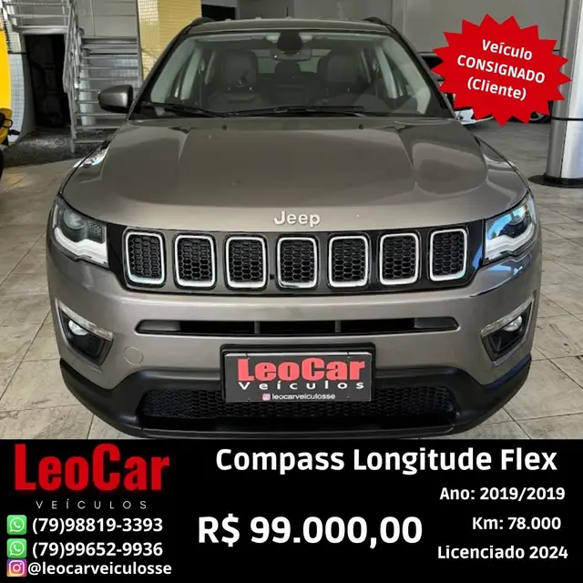 Carro Jeep Compass 2019 2.0 Longitude 4x2 (Aut) (Flex)