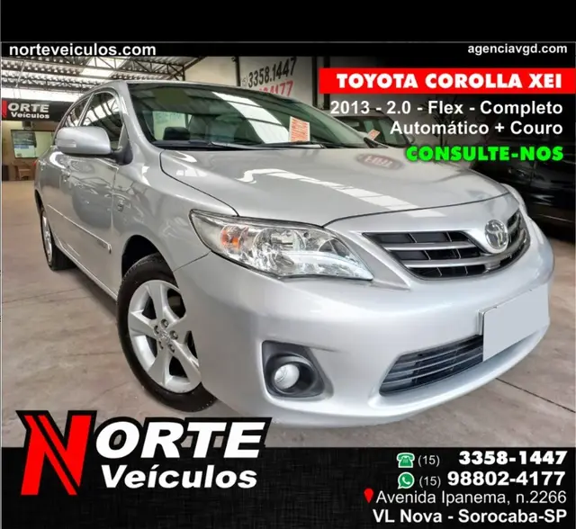 Carro Toyota Corolla 2013 2.0 XEi Multi-Drive S (Flex)