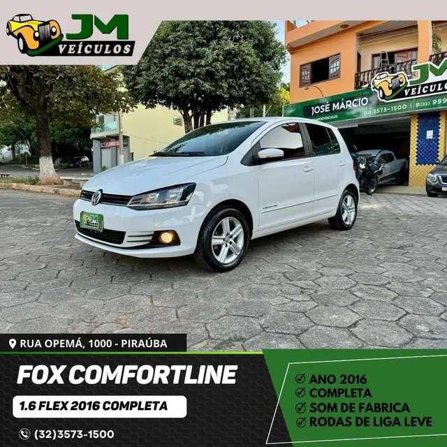 Carro Volkswagen Fox 2016 1.6 MSI Comfortline (Flex)