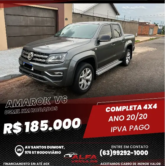 Carro Volkswagen Amarok 2020 3.0 CD 4x4 TDi Highline (Aut)