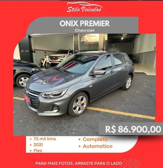 Carro Chevrolet Onix 2021 1.0 (Flex)