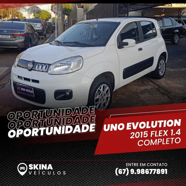 Carro Fiat Uno 2015 Way 1.4 8V (Flex) 4p