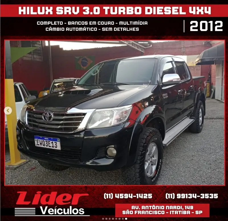Toyota Hilux Cabine Dupla Hilux 2.7 SRV CD 4x4 (Flex) (Aut)