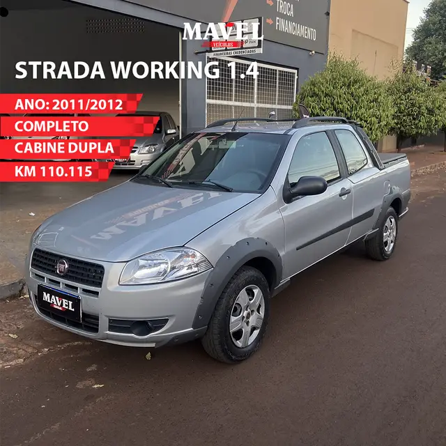 Carro Fiat Strada 2012 Working 1.4 (Flex) (Cabine Dupla)