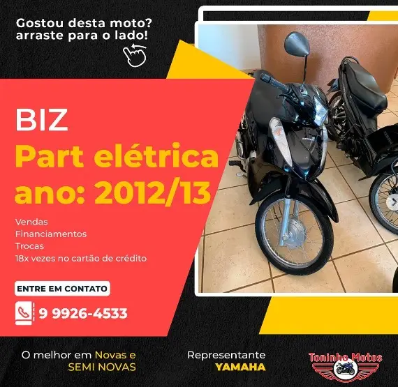 Carro Honda Biz 125i 2013 EX