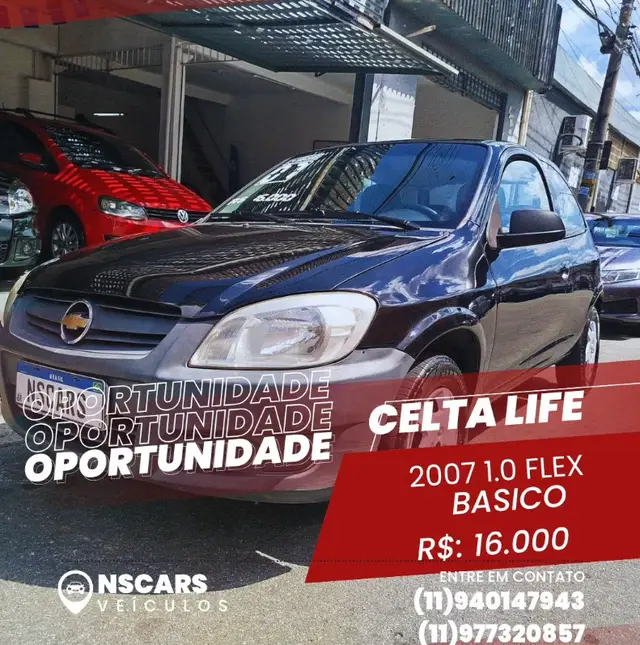 Carro Chevrolet Celta 2007 Life 1.0 VHC (Flex) 2p